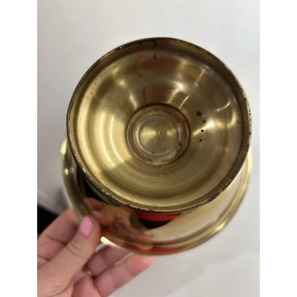 Vintage Brass Pedestal Bowl Traditional Heritage Decor